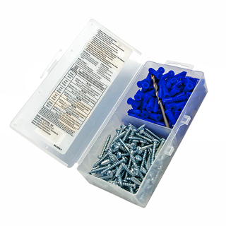 Ideal 90-053 Flange Anchor Kit, Blue, 10-12, #12 x 1" Screws