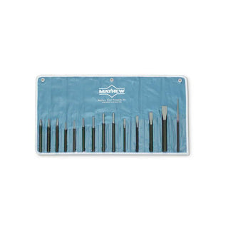 Wright Tools 9663 14 Piece Mechanics Punch & Chisel Kit