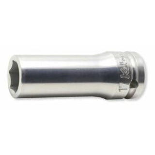 Koken AN14300-17 1/2 In Sq. Dr. Aluminum Wheel Nut Socket 17mm 6 Point Length 80mm Aluminum