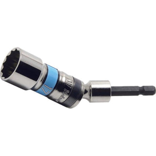 Ko-Ken BD011SE-12 1/4 Hex Dr. Universal Long Socket 12mm 12 point Length 100mm