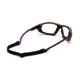 Carhartt CHB1010DTMP Toccoa Clear Anti-Fog Lens with Black and Tan Frame (polybag)