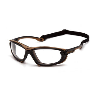 Carhartt CHB1010DTMP Toccoa Clear Anti-Fog Lens with Black and Tan Frame (polybag)