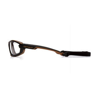 Carhartt CHB1010DTMP Toccoa Clear Anti-Fog Lens with Black and Tan Frame (polybag)