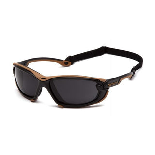 Carhartt  CHB1020DTMP Gray Anti-Fog Lens with Black and Tan Frame