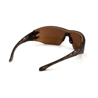 Carhartt CHB818ST Easley Sandstone Bronze Anti-Fog Lens with Black and Tan Frame (polybag)