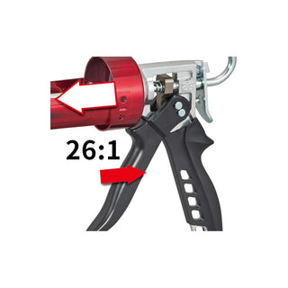 Tajima Tools CNV-900SP26 Convoy Super 26, Extra-High Thrust Rotary Caulk Gun, 900 ml / 1 Quart