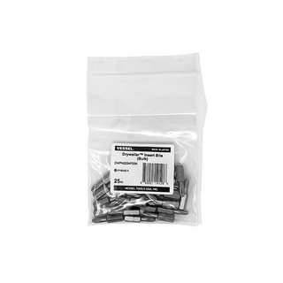 Vessel Tools DWPH2254P25K DRYWALLER Neck Torsion Insert Bits, 25 Pc.