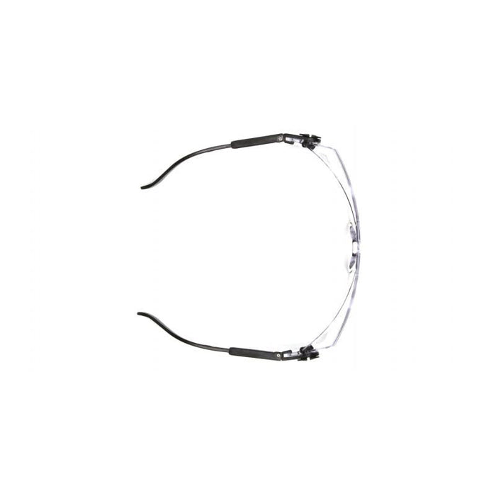 Pyramex SB1010S Defiant Jumbo Size Clear Lens with Black Temples