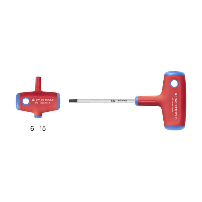 PB Swiss Tools PB 1406.7-60 Cross-Handle Screwdrivers, TORX® T7