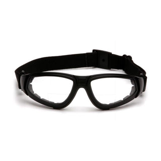 Pyramex GB4010STR15 XSG Reader - Clear +1.5 H2X Anti-Fog Reader Lens with Black Strap/Temples