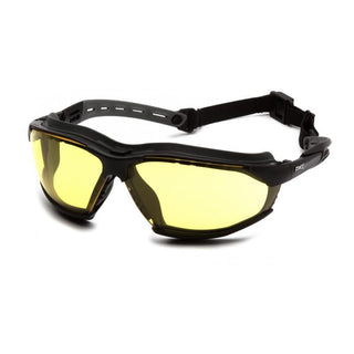 Pyramex GB9430STM Isotope - Amber H2MAX Anti-Fog Lens with Black Frame