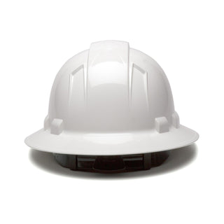 Pyramex HP541 Ridgeline Full Brim Hard Hat, 4 point Ratchet Suspension