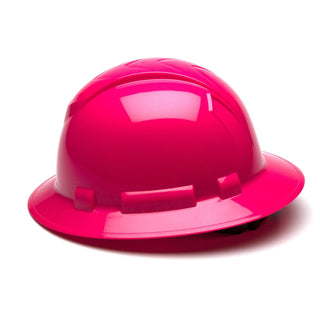 Pyramex HP541 Ridgeline Full Brim Hard Hat, 4 point Ratchet Suspension
