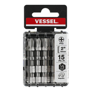 Vessel Tools IBPH250P15T IMPACT BALL Torsion Bit Set, 15 Pc.