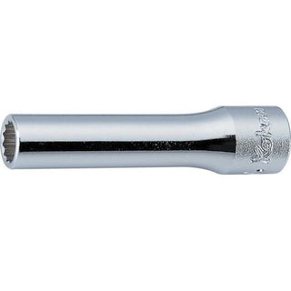 Ko-ken 2305M-10 Hex 1/4"Sq. Drive 12 Point Socket 10 mm, L.50 mm