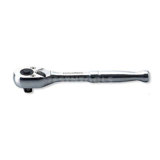 Ko-Ken 2753PB 1/4 Sq. Dr. Ratchet Handle 20 teeth Push Button Length 115mm Polished Handle