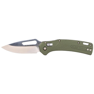 Klein Tools OGK000GNT Resurgence Hunting Pocket Knife, Green & Drop Point