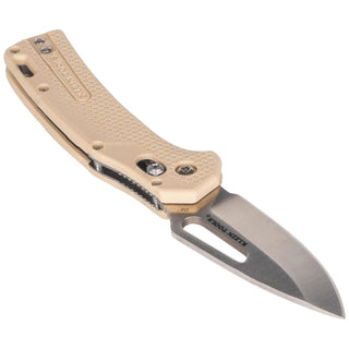 Klein Tools OGK000TNT Resurgence Hunting Pocket Knife, Sand & Drop Point