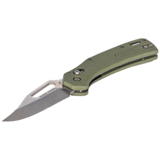 Klein Tools OGK002GNT Resurgence Hunting Pocket Knife, Green & Clip Point