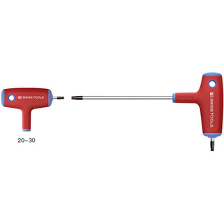 PB Swiss PB 1407.20-150 TORX® Cross-Handle Screwdriver, with Side Drive, T20, L - 187 mm