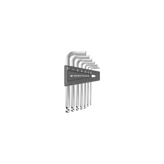 PB Swiss PB 212Z.H CN  Ball Point Hex Key L- Wrench Sets for Hexagon Socket Screws, 7 Pcs