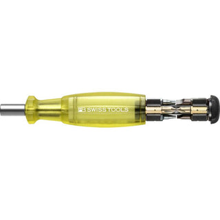 PB Swiss PB 6464.Yellow Bit Holding Screwdriver with Magazine, Slotted, Phillips, TORX®, 9 Pcs