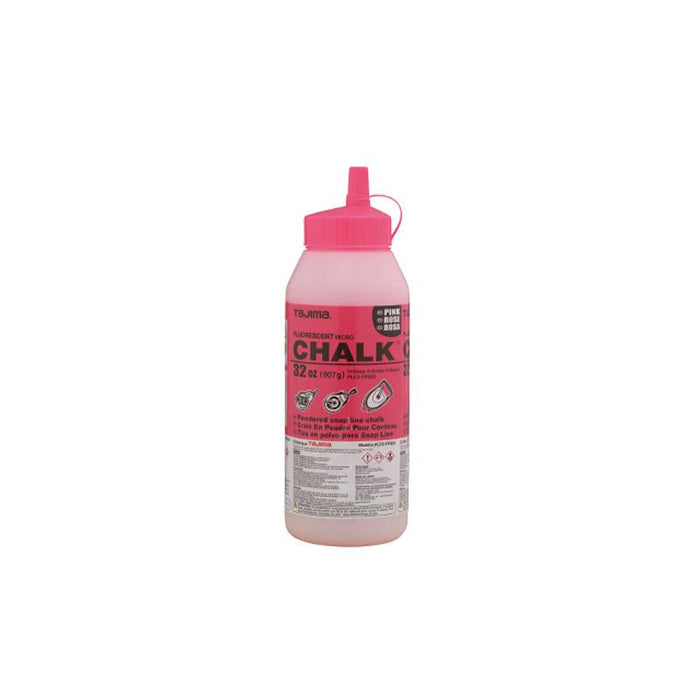 Tajima Tool PLC2-FP900 Micro Chalk Powdered Snap Line Chalk Fluorescent Pink 32oz