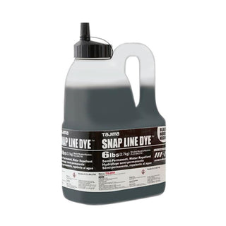 Tajima PLC3-BK2700 Snap Line Dye, permanent marking chalk, black, easy-fill nozzle, 2.7 kgs. / 6 lbs.