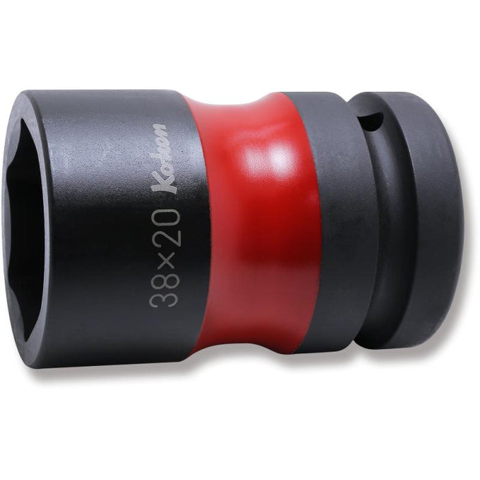 Koken PW8P-38X20 1 Sq. Dr. Rear Wheel Nut Socket 38 x 20mm Hex x Square Length 83mm Color coded