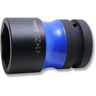 Koken PW8P-41X20 1 Sq. Dr. Rear Wheel Nut Socket 41 x 20mm Hex x Square Length 87mm Color coded