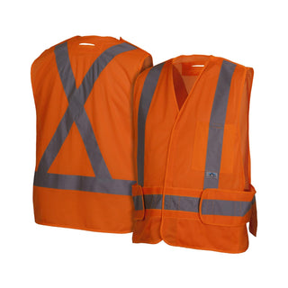 Pyramex RCA25SE Type R - Class 2 Non FR Self Extinguishing Hi Vis Safety Vest