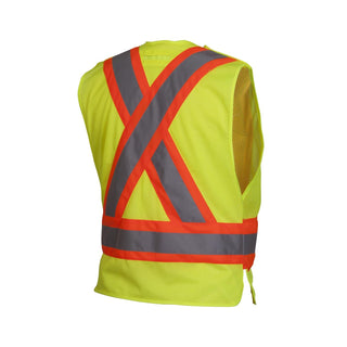 Pyramex RCA27SE Type R - Class 2 Non FR Self Extinguishing Hi Vis Safety Vest