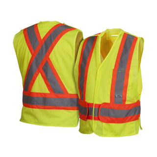 Pyramex RCA27SE Type R - Class 2 Non FR Self Extinguishing Hi Vis Safety Vest