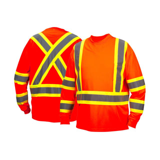 Pyramex RCLTS31 Hi-Vis Long Sleeve Moisture Wicking T-Shirts