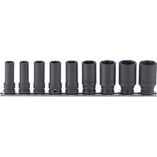 Ko-Ken RS13301X/9 3/8 Sq. Dr. Socket set 8-22mm 6 point Thin walled 9 pieces