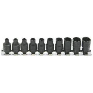 Ko-Ken RS2127/10 Nut Twister Set 4mm-10mm 10 Pieces 1/4 Sq. Drive