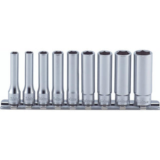 Ko-ken RS2305A/9 Hex 1/4"Sq. Dr. 12 Point Socket Set 3/16-1/2 Inch 9 Pcs