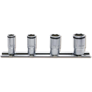 Ko-Ken RS2350X/4 1/4 Inch Sq. Dr. Socket set 8-14 mm Nut Grip 4 Pieces