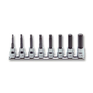 Ko-Ken RS3015M/8-L100 3/8 Sq. Dr. Bit Socket set 3mm-12mm Hex Length 100mm 8 pieces