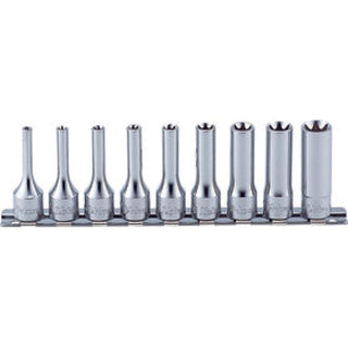 Ko-Ken RS3325/9 3/8 Sq. Dr. Socket set TORX® E4-E16 9 pieces