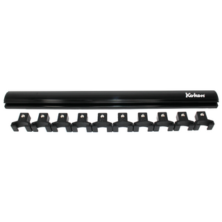 Ko-ken RSAL300-1/2X10 Magnetic Aluminum Rail 1/2"Dr. Plastic Clip 10 Pcs 300 mm