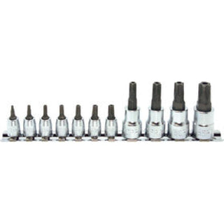 Ko-Ken RSX025/11-IPR 1/4, 3/8 Sq. Dr. Bit Socket set TORX® Plus 8IPR-55IPR Tamper Resistant 11 pieces