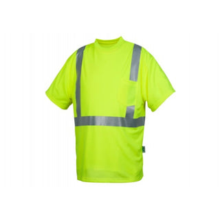 Pyramex RTSHS21 Type R - Class 2 Hi-Vis Lime T-Shirt