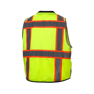 Pyramex RVZ44 Type R - Class 2 Hi-Vis Safety Vest with Black Bottom