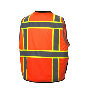 Pyramex RVZ44 Type R - Class 2 Hi-Vis Safety Vest with Black Bottom