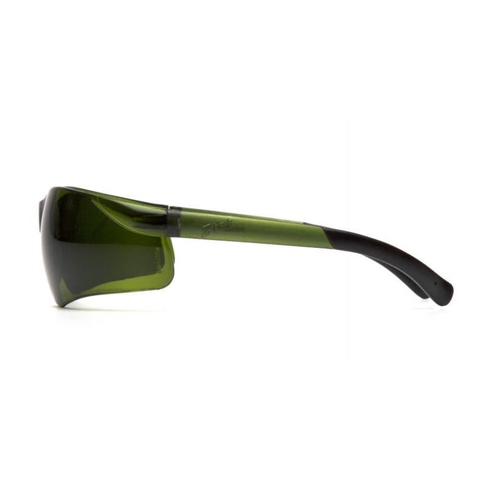 Pyramex S2560SF Ztek 3.0 IR Lens with Green Tinted Temples