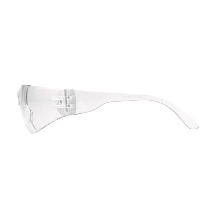 Pyramex S4110SUC Intruder Uncoated Clear Lens with Clear Temples