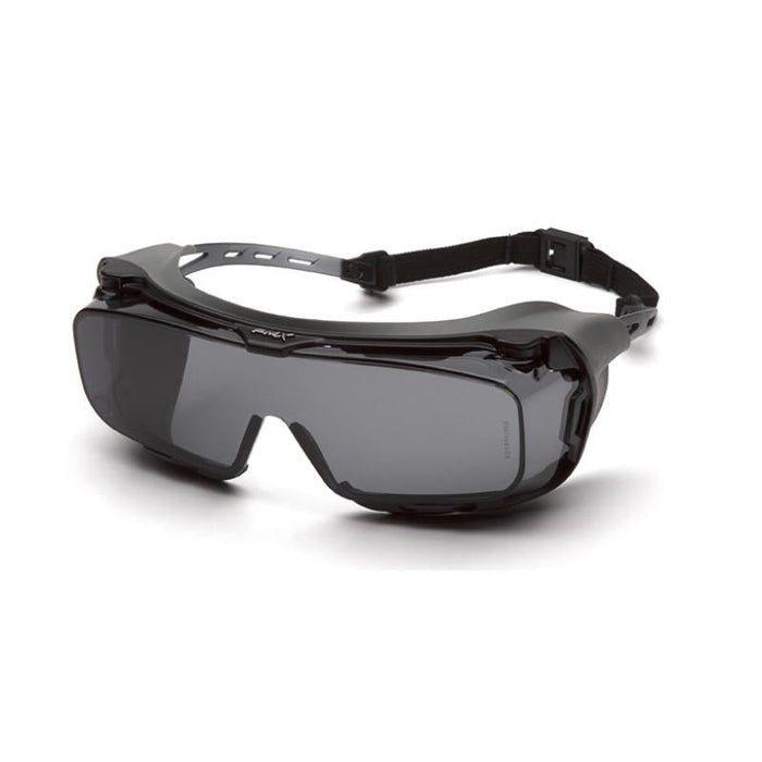 Pyramex S9920STMRG Pyramex Safety - Cappture Plus - Gray Temples/Gray H2X Anti-fog with Rubber Gasket