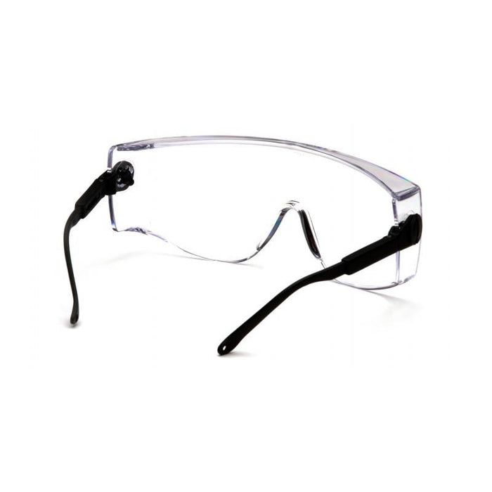 Pyramex SB1010S Defiant Jumbo Size Clear Lens with Black Temples