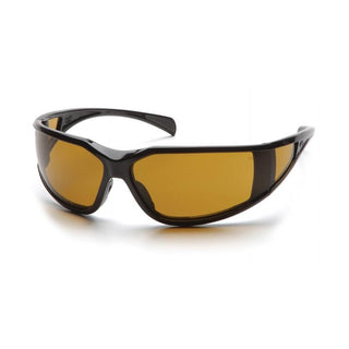 Pyramex SB5133DT Pyramex Safety - Exeter - Glossy Black Frame/Shooter's Amber Anti-Fog Lens